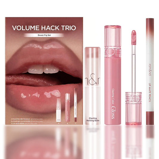 👄👄Final 3 hours 75% off:LIP VOLUME HACK TRIO (3 Shades, Lip Mate Pencil & Melting Balm & Color Gloss)