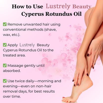 🌹Lustrely Beauty Cyperus Rotundus Oil:🎁 The Ultimate Natural Solution for Smooth, Healthy Skin